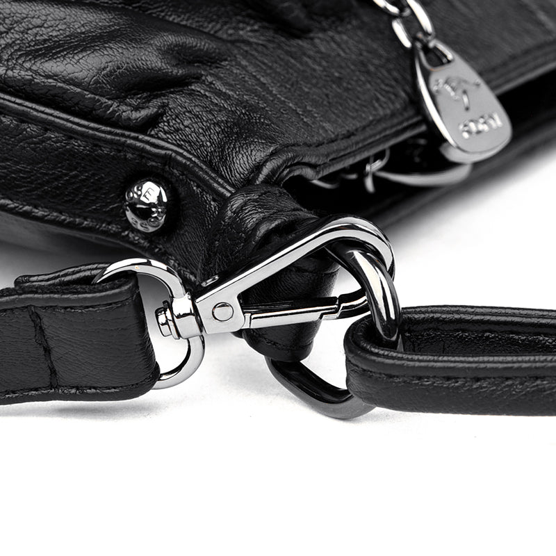Elegante Echtleder-Handtasche für Damen mit praktischem Stauraum