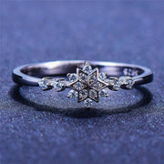 Schneeflockenring aus Sterlingsilber 925