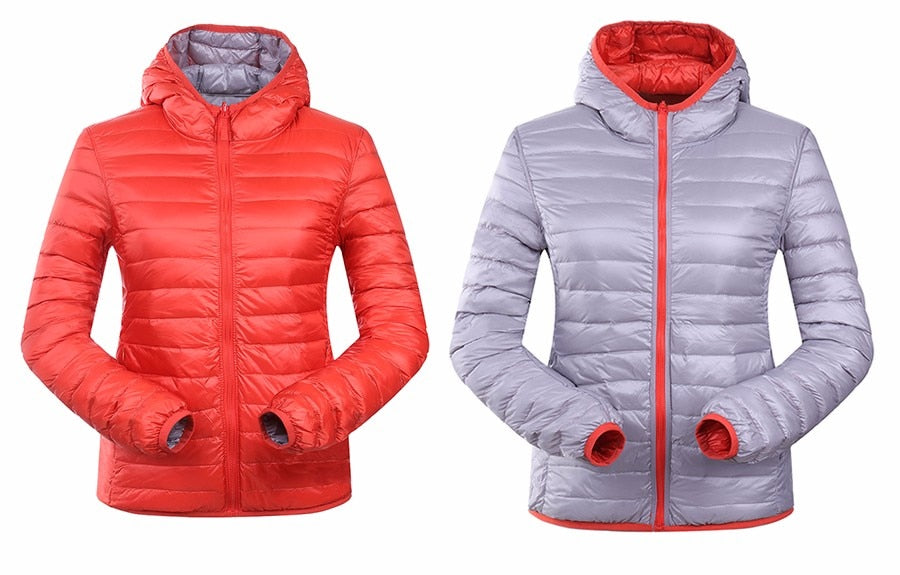 Stilvolle Wendbare Damen Daunenjacke - Aurora
