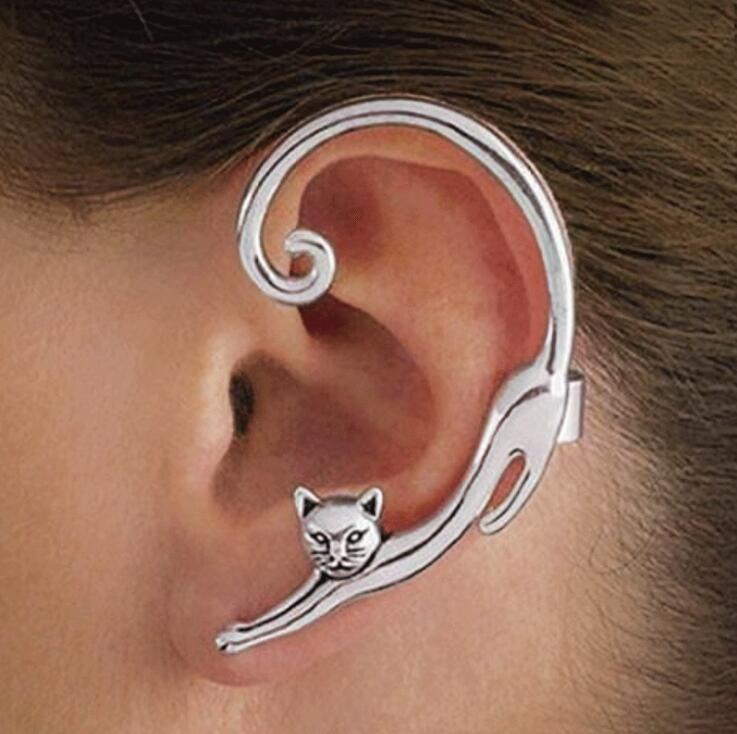 Katzen-Ohrringe in Full-Ear-Form