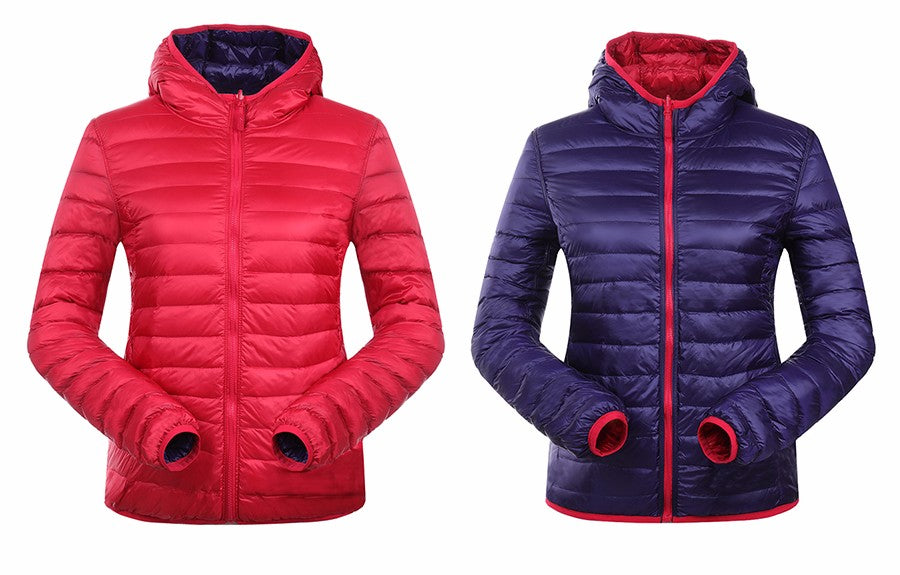 Stilvolle Wendbare Damen Daunenjacke - Aurora