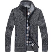 Lässige Strickjacke Mit Stehkragen Für Herren | Winter