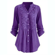 Renate | Lange Bluse mit Puffärmeln