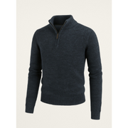 Halbarm Pullover mit modernem Reißverschluss