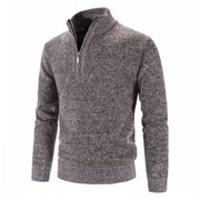 Halbarm Pullover mit modernem Reißverschluss