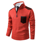 Halbzip Pullover mit modernem Akzent