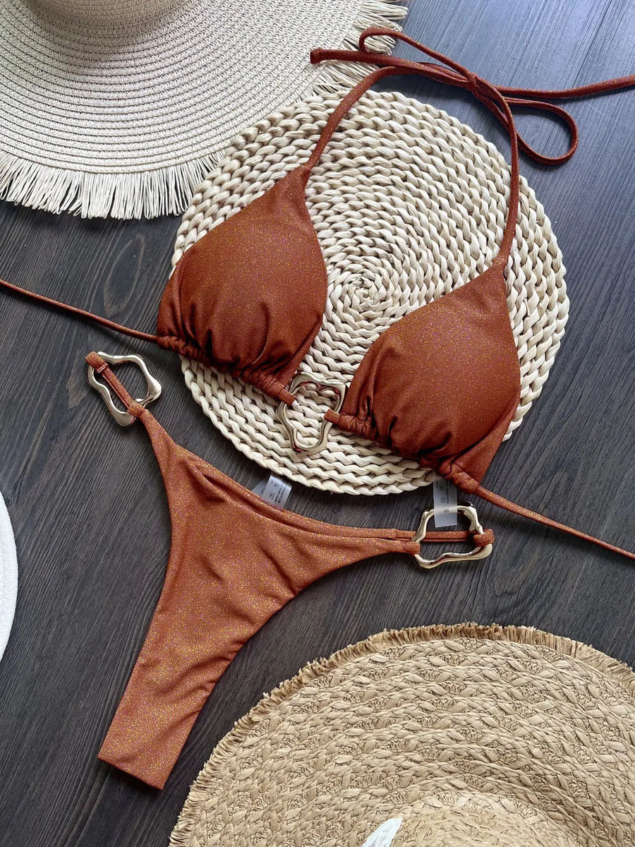 Micro bikini halterneck | Costume da bagno da donna