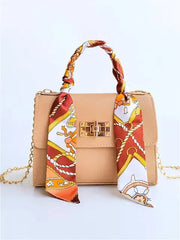 Handtasche Damen | Kettenriemen & Eleganter Drehverschluss
