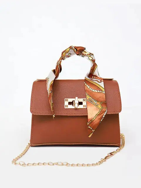 Handtasche Damen | Kettenriemen & Eleganter Drehverschluss