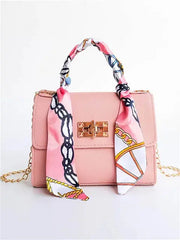 Handtasche Damen | Kettenriemen & Eleganter Drehverschluss