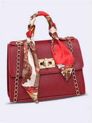 Handtasche Damen | Kettenriemen & Eleganter Drehverschluss