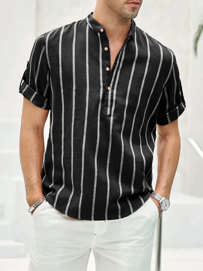Hannoel - Minimalistisches Herren-Sommerhemd