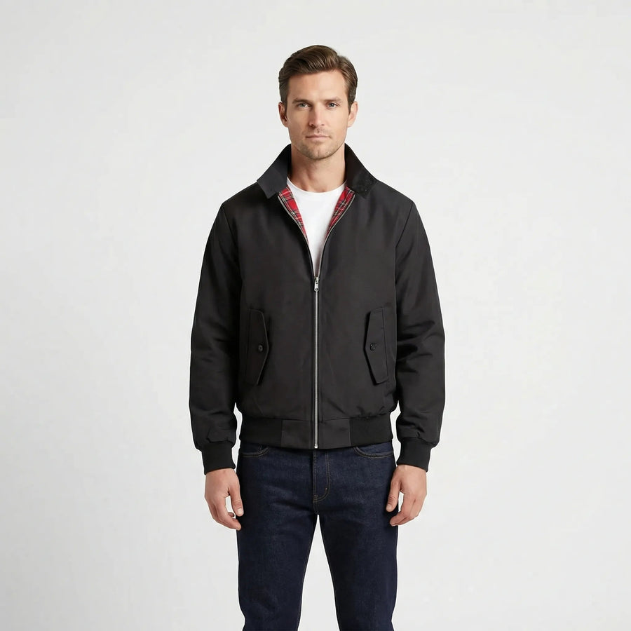 Harrington Jacke Herren | Reißverschluss & Stehkragen für smarten Look
