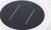 Solarbetriebene LED-Außenlampe mit geometrischem Design