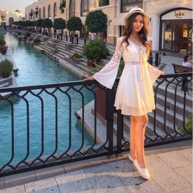 Heidi-Mode | Vintage Kleid Kurz Bohemian-Stil