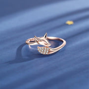 Rose Silber Fuchs Ring