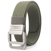 Unisex Gestreifter Canvas Ringgürtel