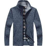 Lässige Strickjacke Mit Stehkragen Für Herren | Winter