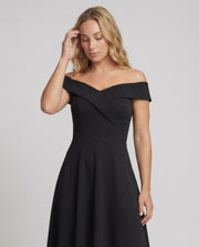 Heidi-Mode | Elegantes Off-Shoulder Langes Catwalk Abendkleid