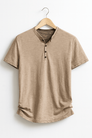 Henley Shirt Herren | Knopfleiste & Bequemer Sitz