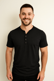 Henley Shirt Herren | Knopfleiste & Bequemer Sitz