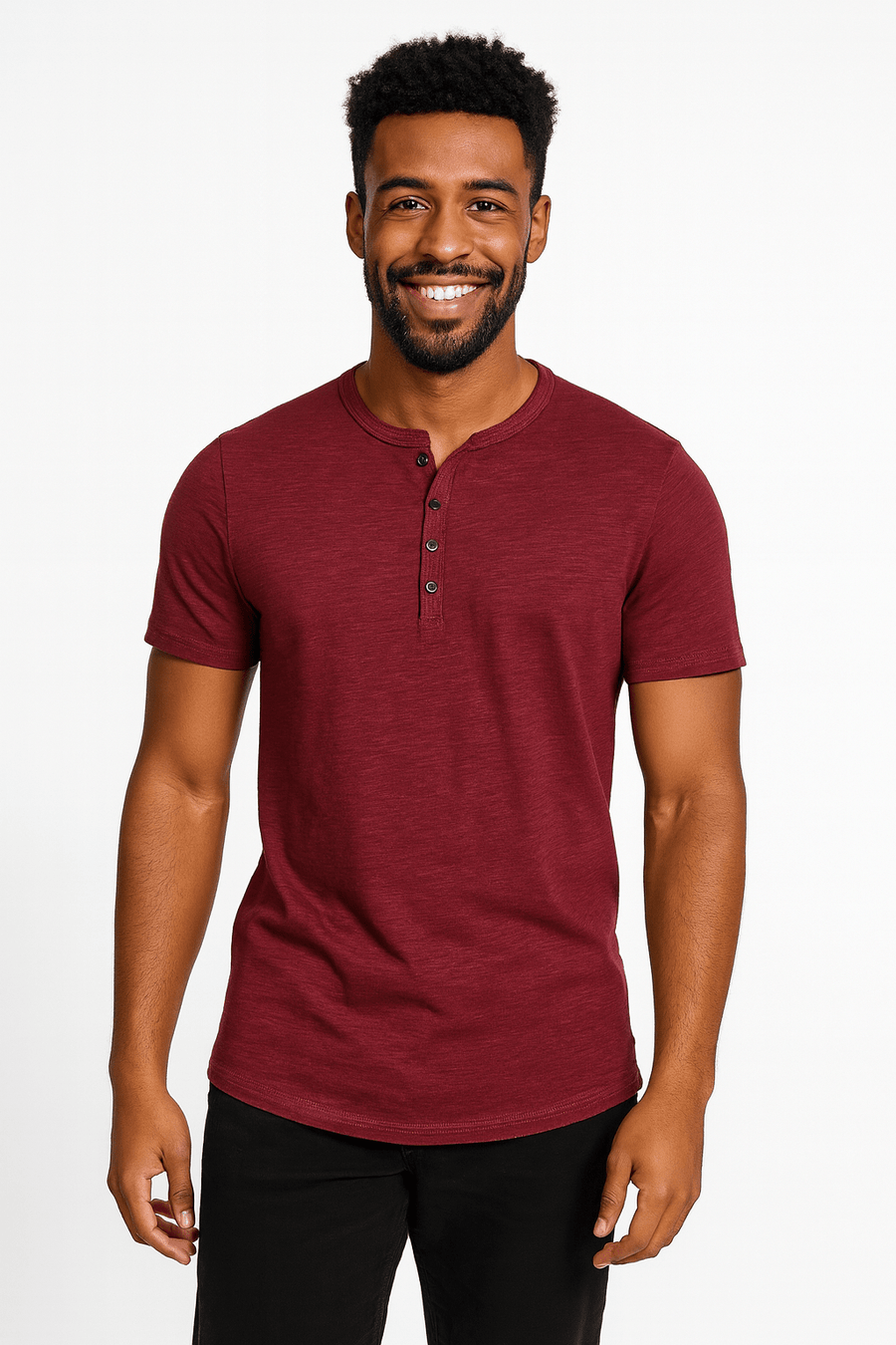 Henley Shirt Herren | Knopfleiste & Bequemer Sitz