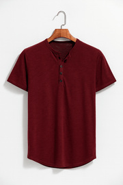 Henley Shirt Herren | Knopfleiste & Bequemer Sitz