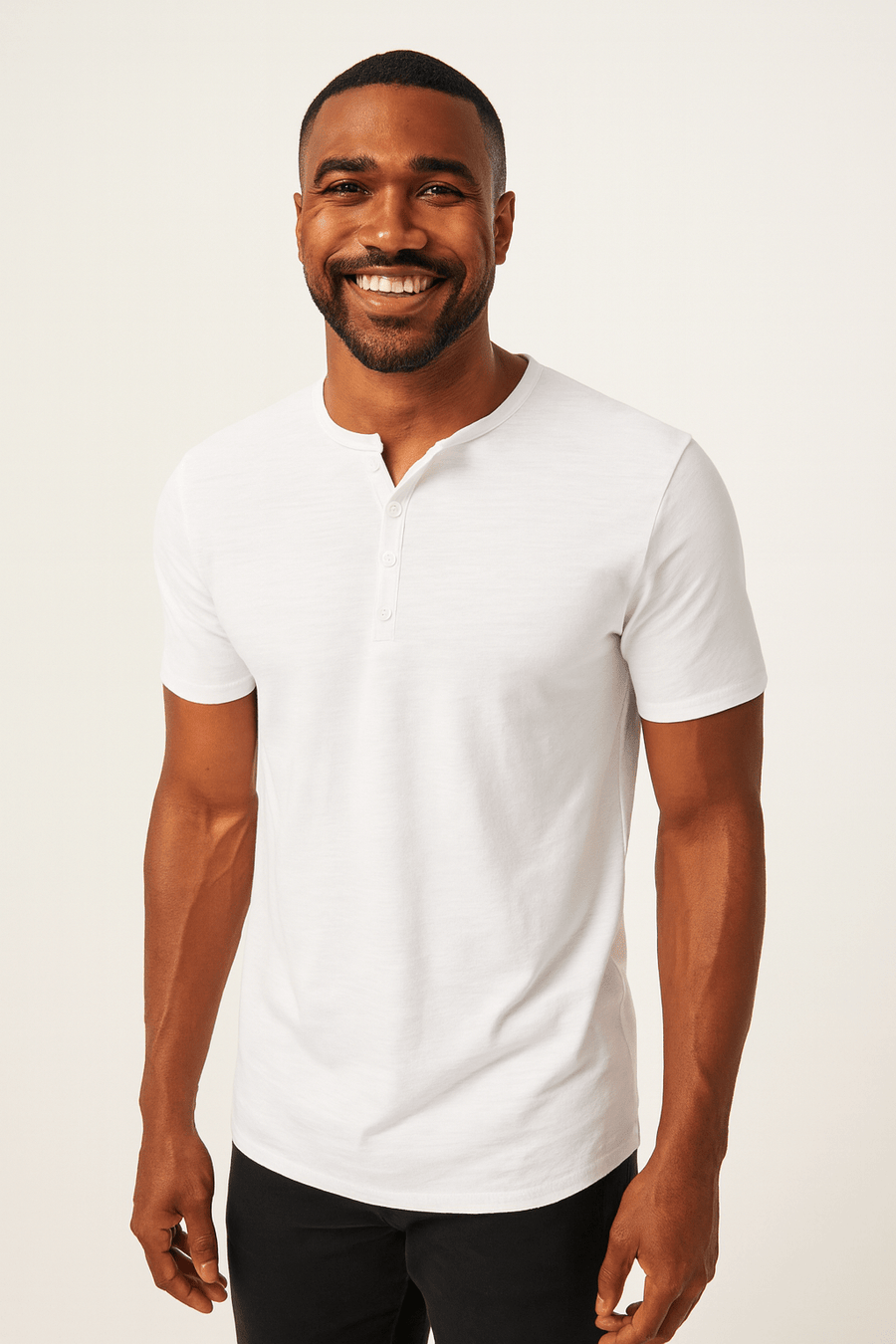 Henley Shirt Herren | Knopfleiste & Bequemer Sitz
