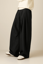 Herren Weite Stoffhose im Pantalon Stil