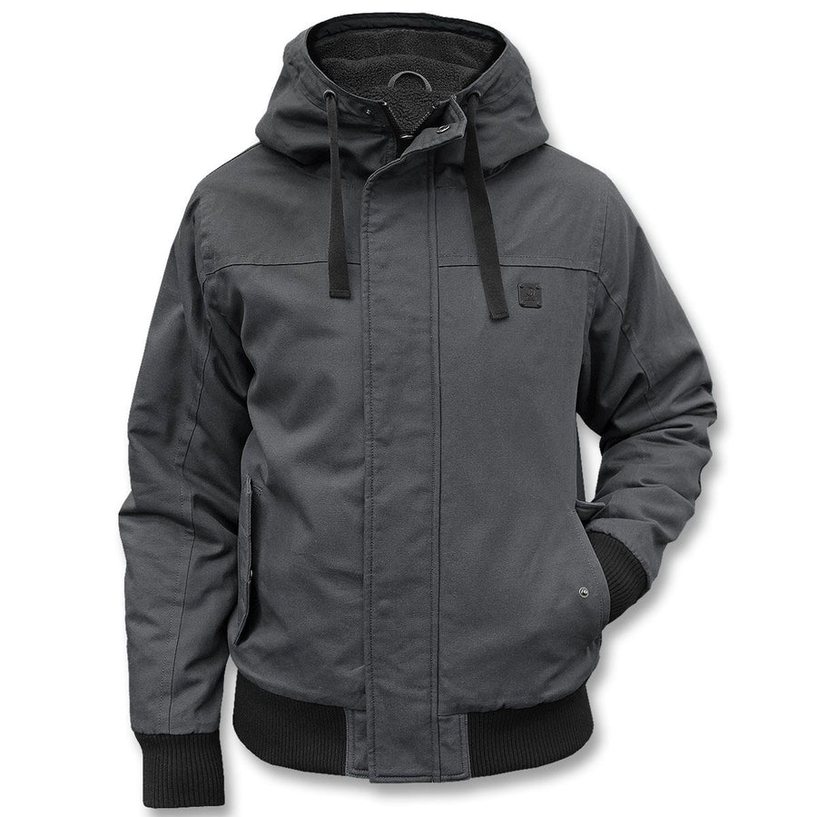 Herren Winterjacke | Sportlicher Kurzschnitt | Kapuze & Windschutz gegen Kälte