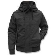 Herren Winterjacke | Sportlicher Kurzschnitt | Kapuze & Windschutz gegen Kälte