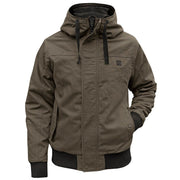Herren Winterjacke | Sportlicher Kurzschnitt | Kapuze & Windschutz gegen Kälte