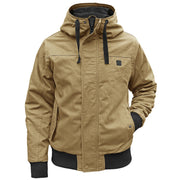 Herren Winterjacke | Sportlicher Kurzschnitt | Kapuze & Windschutz gegen Kälte