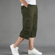 Pantaloni cargo 3/4 uomo | Moda casual con tasche