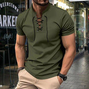 Henley Shirt Herren | Schnürausschnitt & Slim-Fit für Streetwear-Look
