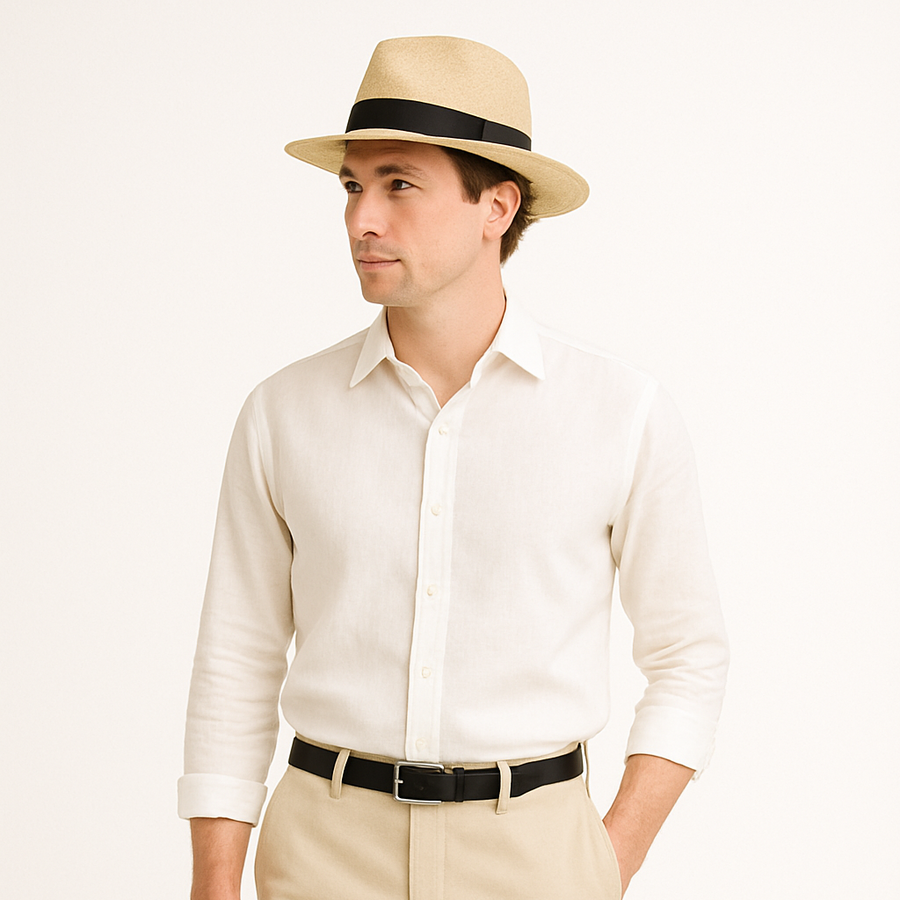 Cappello Panama da uomo | fatto a mano per l'estate