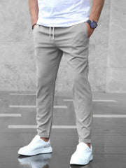 Pantaloni elasticizzati da uomo | comodi pantaloni chino slim fit, business e tempo libero