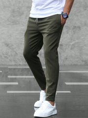 Pantaloni elasticizzati da uomo | comodi pantaloni chino slim fit, business e tempo libero