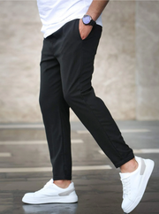 Pantaloni elasticizzati da uomo | comodi pantaloni chino slim fit, business e tempo libero