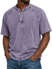 Camicia da uomo manica corta con bottoni | Camicia casual da tempo libero