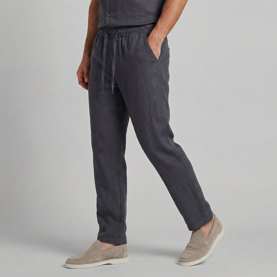 Pantaloni da uomo a gamba larga leggeri estivi casual