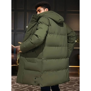 Herrenparka | Lange Winterjacke Herren | Kapuze & Wärmende Isolation