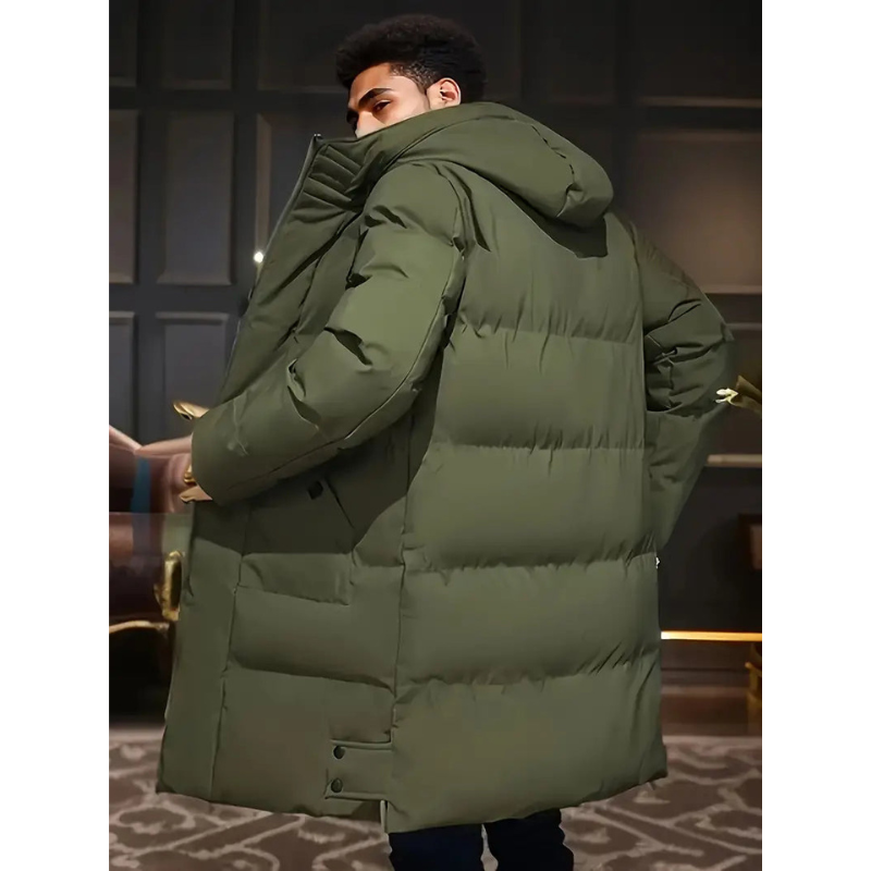 Herrenparka | Lange Winterjacke Herren | Kapuze & Wärmende Isolation