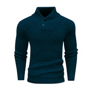 Herrenpullover Mit Schalkragen Und Strickmuster - Lenny