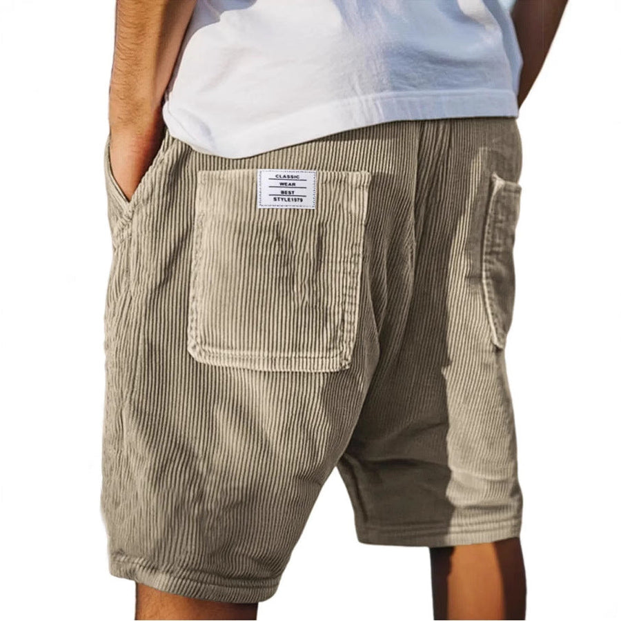 Herrenshorts | Lässig & Casual mit Cord-Textur & Tasche