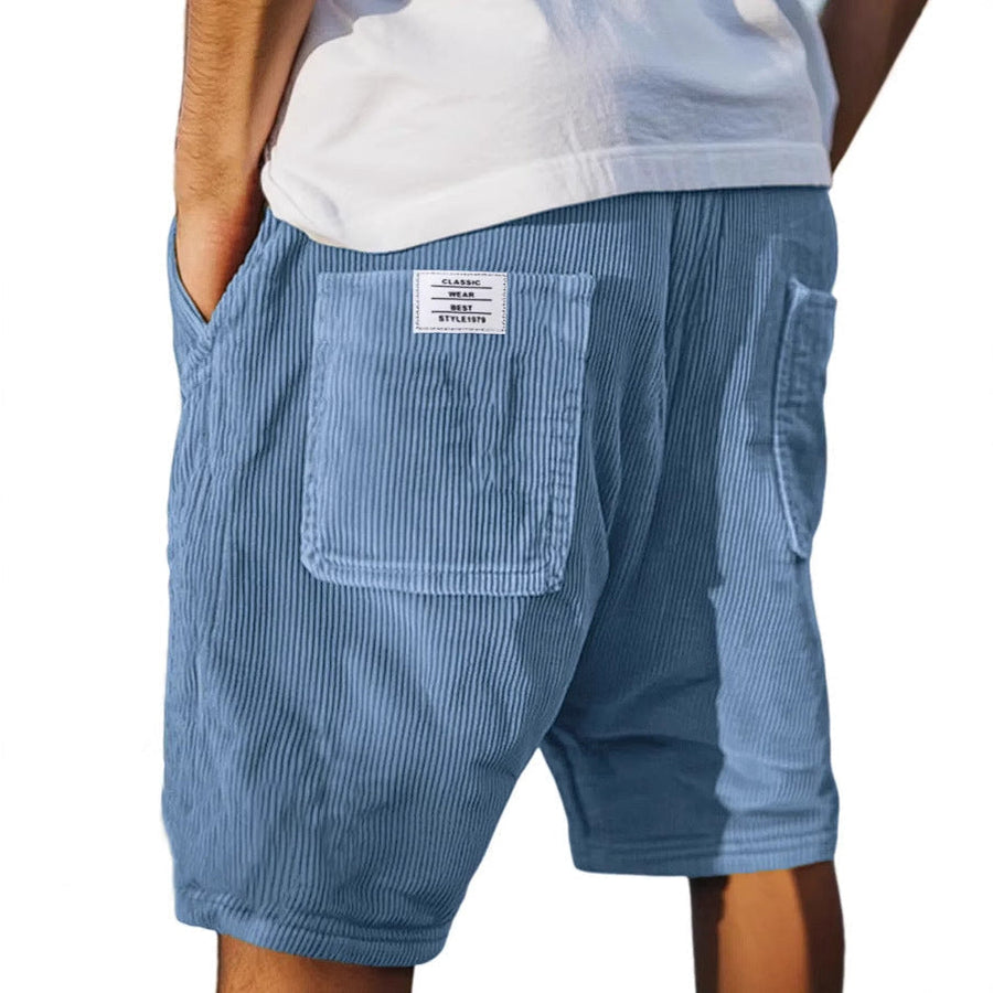 Herrenshorts | Lässig & Casual mit Cord-Textur & Tasche