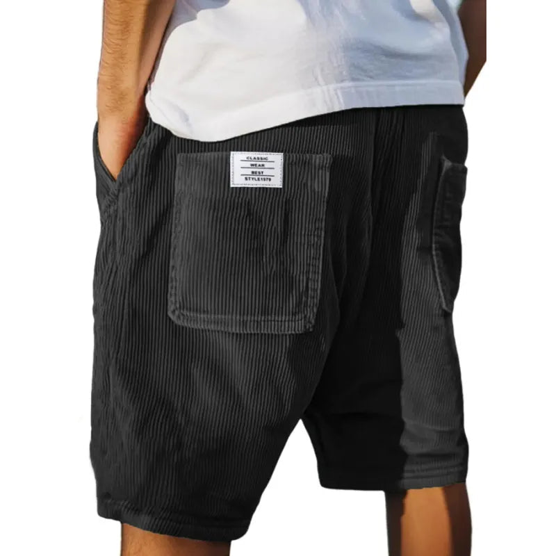 Herrenshorts | Lässig & Casual mit Cord-Textur & Tasche