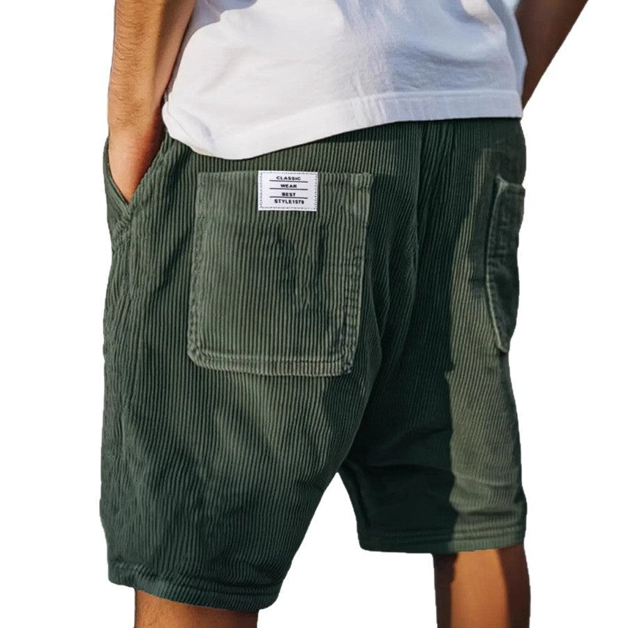 Herrenshorts | Lässig & Casual mit Cord-Textur & Tasche