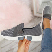 Heidi-Mode | Slip-On Damen Klett-Sneaker