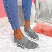 Heidi-Mode | Slip-On Damen Klett-Sneaker